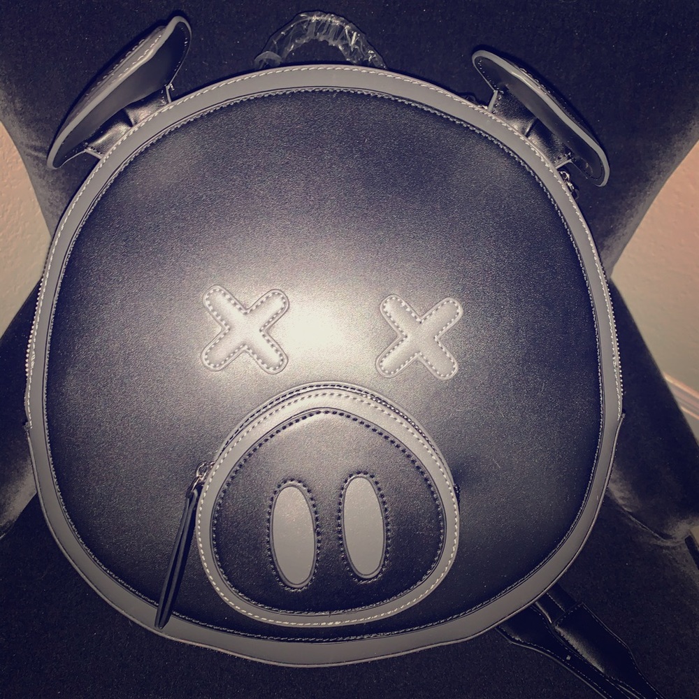 Shane Dawson black pig backpack -NEW